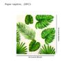 Hawaii Flamingo & Turtle Leaf Cartoon Animal Birthday Napkin Set