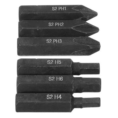6pcs Set Hex Shank Screwdriver Bits Set PH1 PH2 PH3 H4 H5 H6 36mm For Hand Tools Screwdrivers Nutdrivers Accessory In Stock