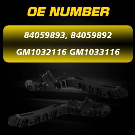 Front Driver & Passenger Side Bumper Fender Bracket For Chevy Equinox 2010-2017