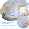 Lace Trim Curtain Net Universal Crib Canopy Durable Bed Canopy