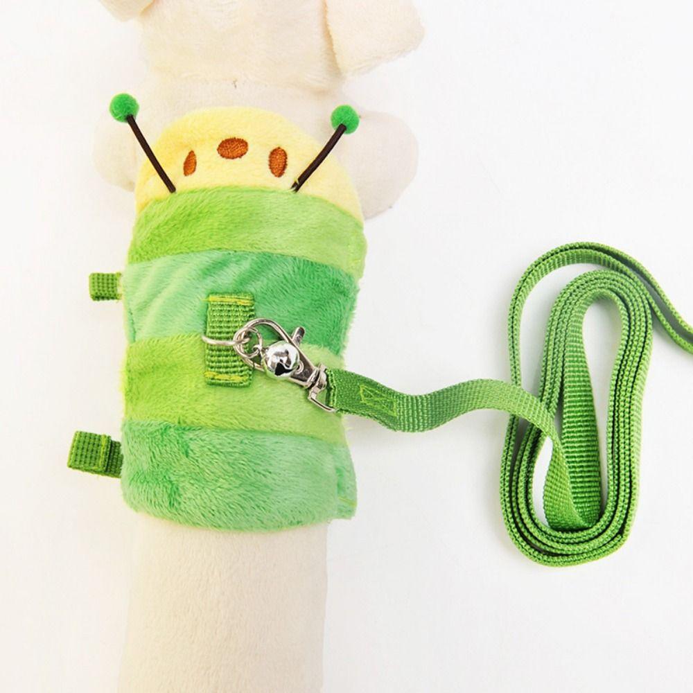 Adjustable Hamster Vest Harness Cartoon Hamster Lead Rope Soft Ferret Walking Leash Walking