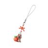 Adorable Capybara Beaded Phone Charm Cute Handcrafted Resin Keychain Pendant for Young Women and Fashion Enthusiasts