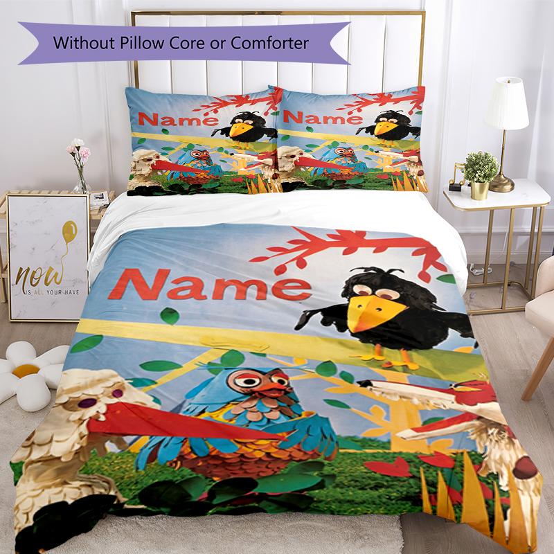 3Pcs Custom Name De Fabeltjeskrant Bedding Set Duvet Cover Closure Includes 1Duvet Cover 2Pillowcases Soft And Comfortable For All Seasons