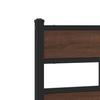 Bed Frame without Mattress with Headboard Brown Oak Finish 190 x 200 cm