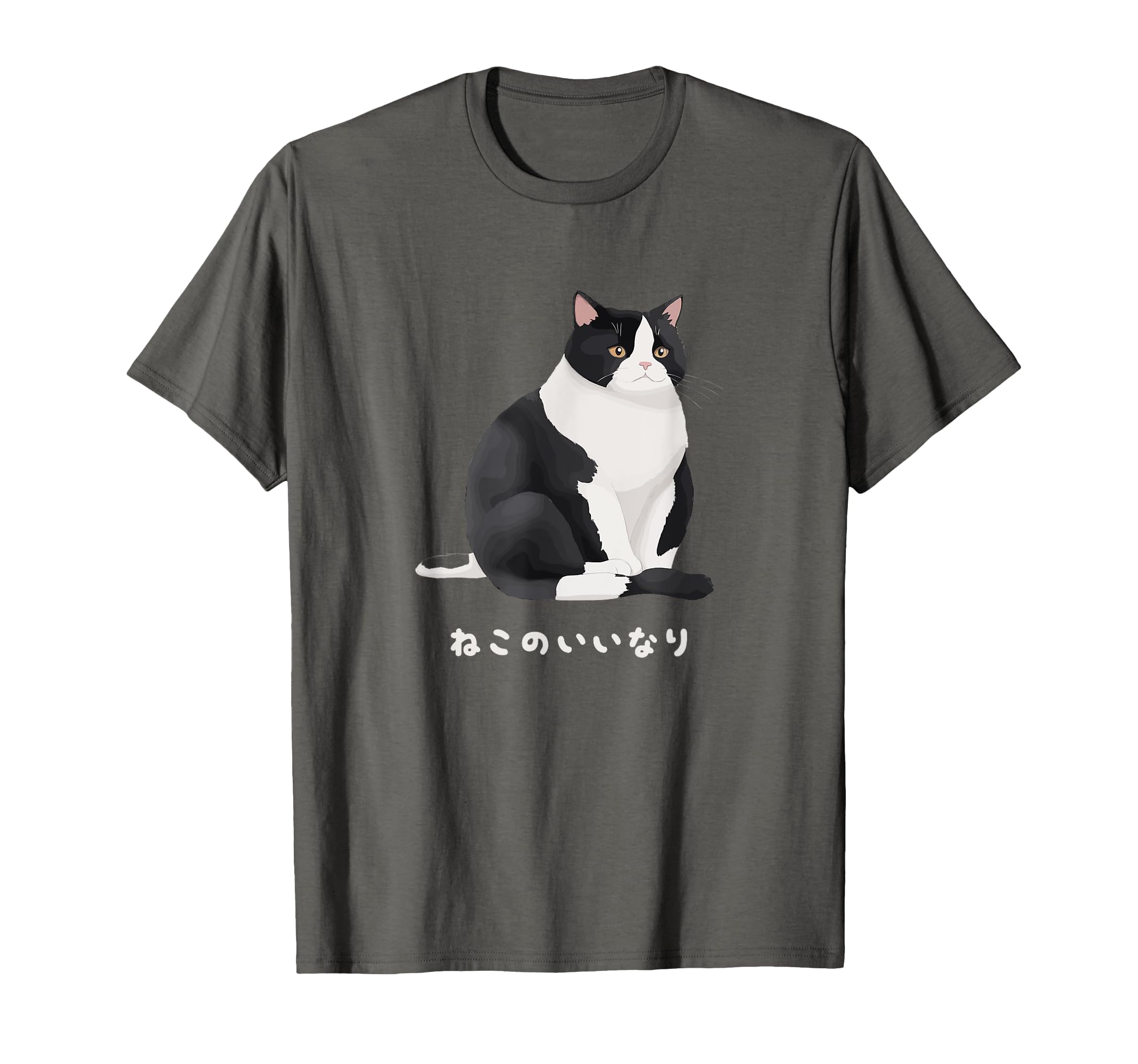 

Obedience Tabby Black and White Black and White Cat Cat Lover Cute Cat s Cat, Chubby, Cat, Cat, Illustration, Gift, Stylish, T-Shirt серый