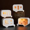 New Mini Car Silicone Mold Handmade DIY Crafts Bus Silicone Mold 3D Hollow Heart Creative LED Light Desktop Decoration Mold Gift