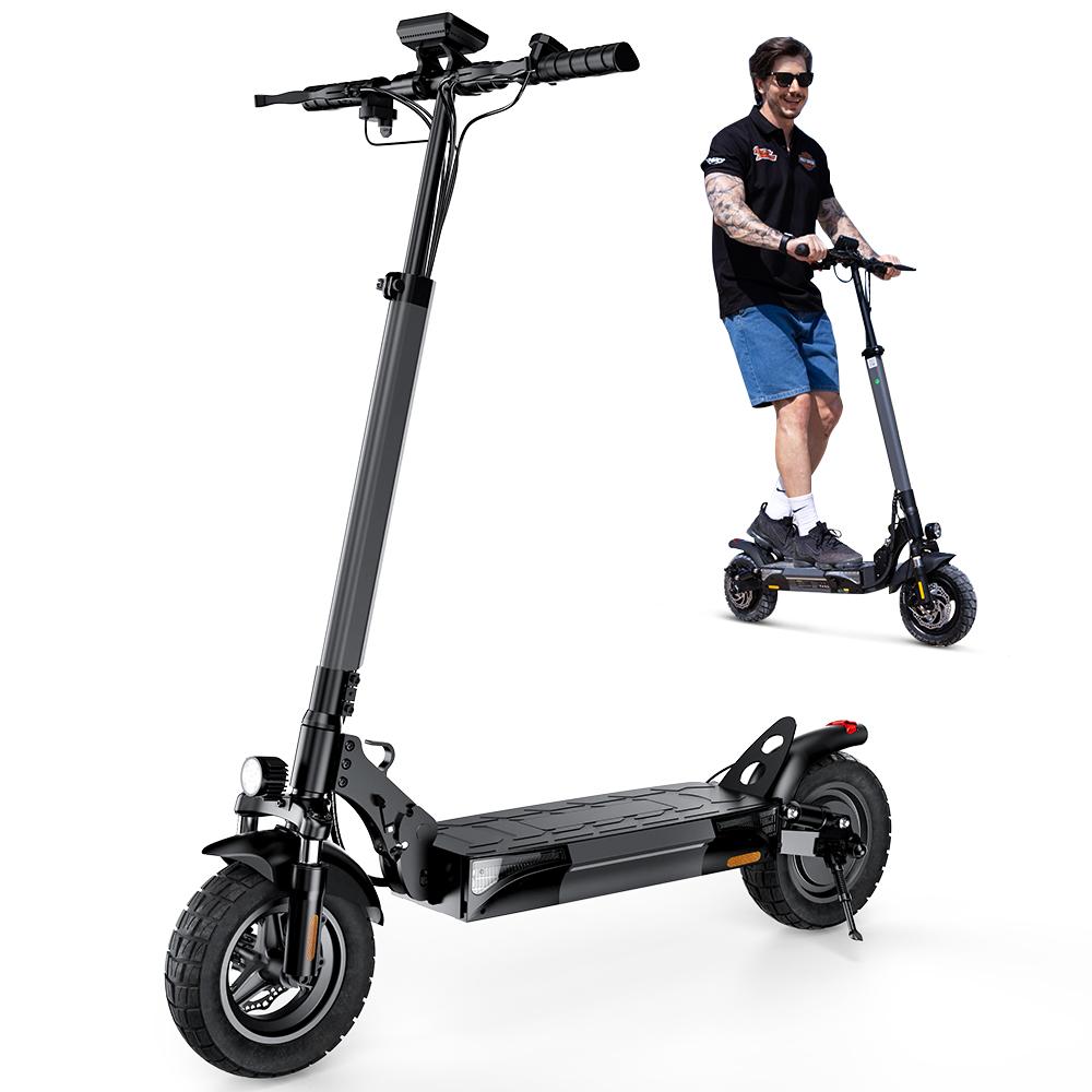 iScooter W9 Voksen Sammenleggbar Praktisk By E-Scooter 1000W Motor 48V14Ah Batteri 10 Tommer 10-tommers Pneumatisk Terrengdekk Elektrisk Sparkesykkel