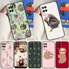 Cute Sloth Animal For Oppo A17 A77 A60 A74 A94 A54 A18 A38 A58 A78 A98 A40 A80 A16 A76 A96 A15 A57S Phone Case