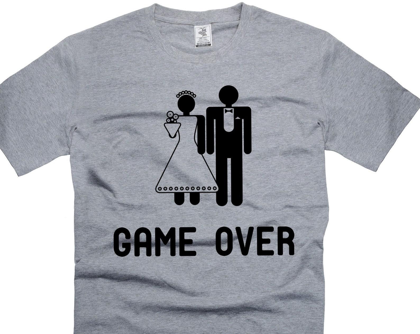 Funny Wedding Game Over T-Shirt: Humorous Bachelor Party Tee 3XL