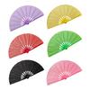 Large Raves Folding Hand Fan Clacks Handheld Fan for Festival Party Concert or Home Decoration