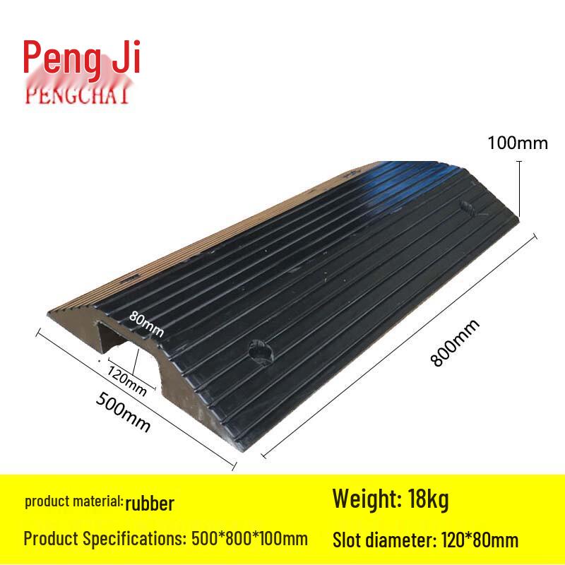 Portable Rubber Wheelchair Threshold Ramp