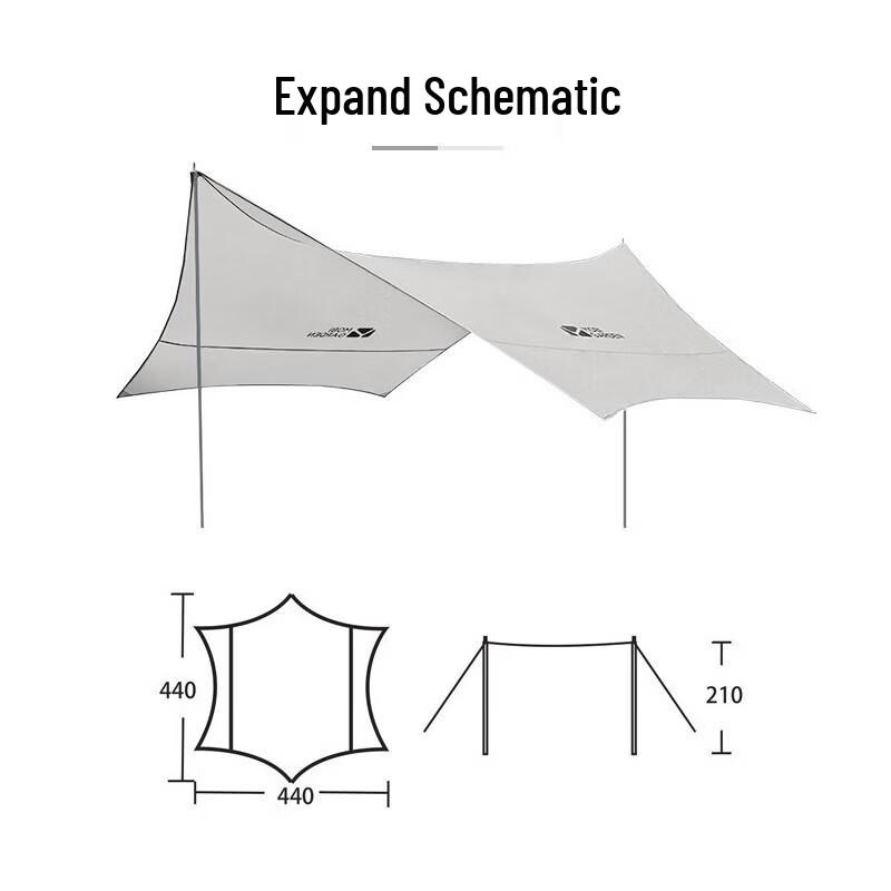 MOBIGARDEN Junting 440 Outdoor Camping Tarp