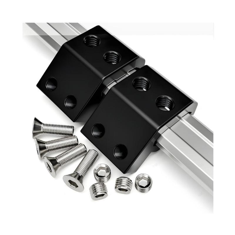 Heavy Duty Rail Brackets Holders Support Clamps with 8mm Threaded Holes for Reliable Mounting of Tool Easy Installation