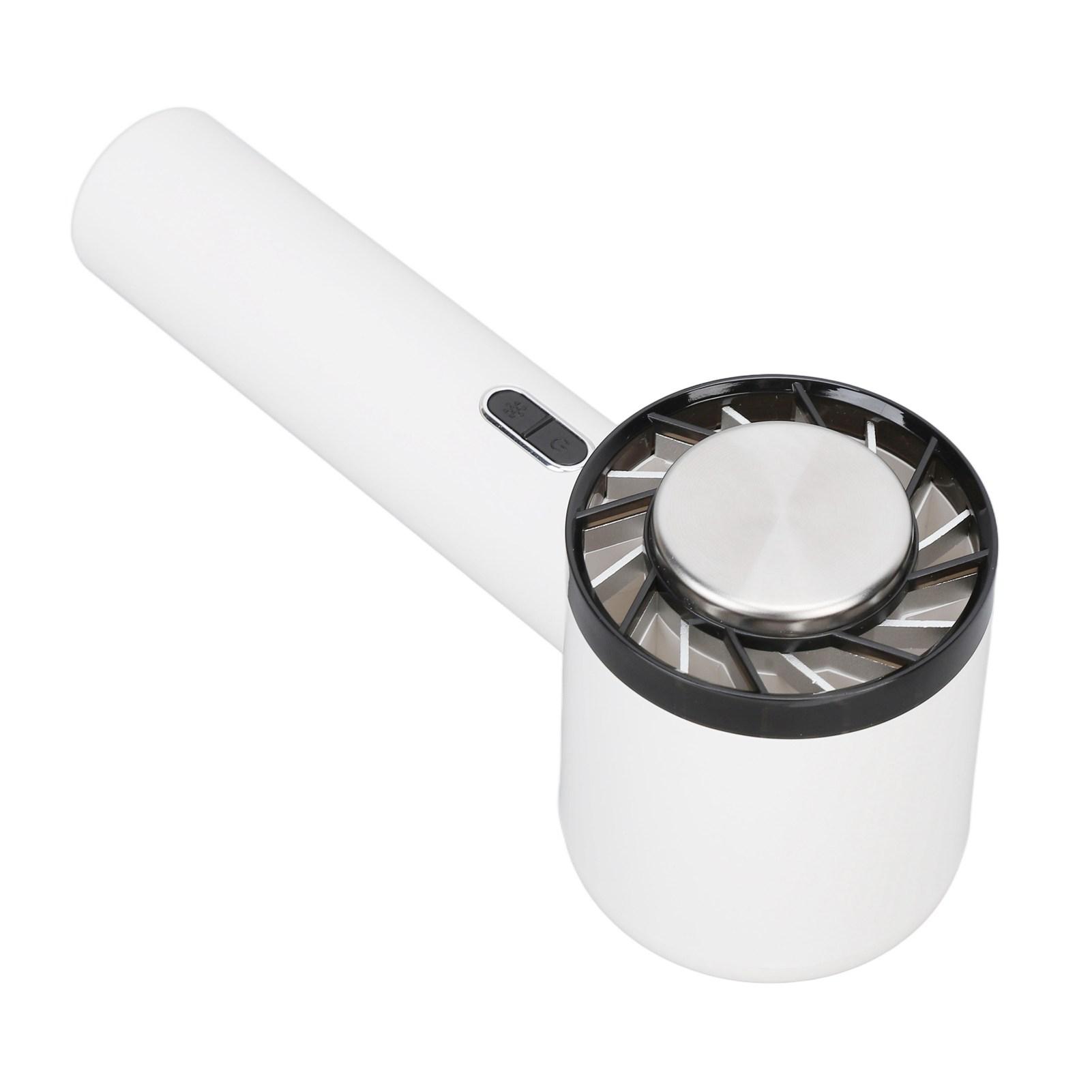 

Ручной вентилятор с 3 скоростями, холодный компресс, тихий держатель для телефона, летний охлаждающий вентилятор с серой основой белый