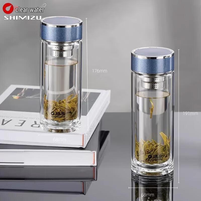 Portable Double-Layer Glass Tea Infuser Bottle