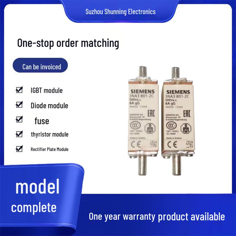 Brand New Original Fuse Module: 3NA3832-2C, 3NA3003-2C, 3NA3001-2C.