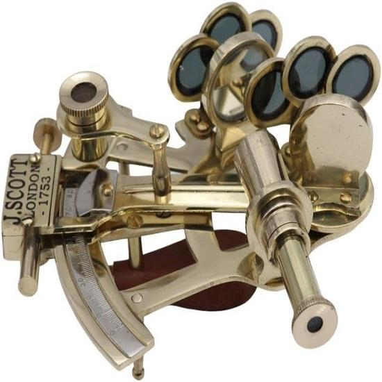 Sextant J. Scott London Nautical Navy Sailors Brass,