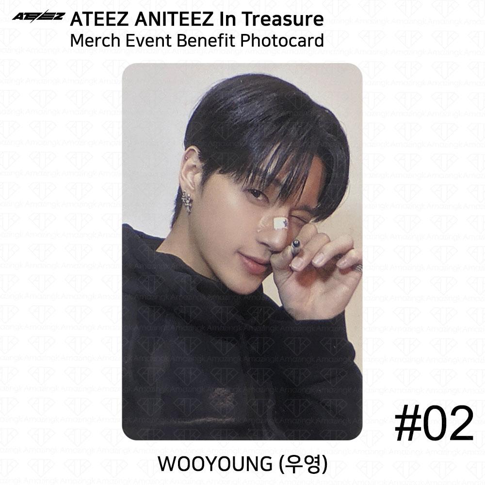 

ATEEZ ANITEEZ In Treasure Merch Benefit Фотокарта Sticon Stamp Event KPOP K-POP Wooyoung MerchBenefit #2