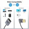 Thin Coiled 8K60hz 2.1 Video Cable 48Gbps with Spring Designing Cord Enhances Flexibility and Durability 70CM 27.56in