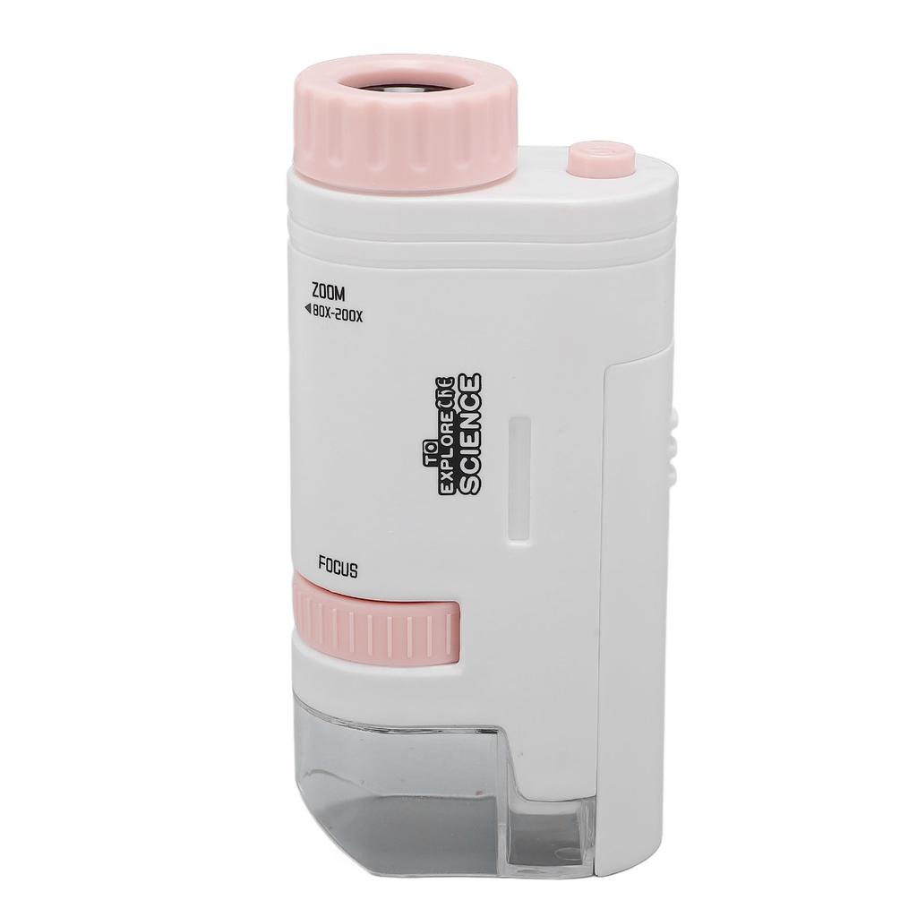 Kids Microscope Portable Miniature Microscope Pocket Microscope for Home School Outdoor Science Expe