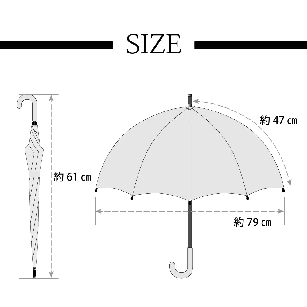 HAU PU UV Light Short Scalloped All-Weather Parasol, Coated, Protection, 99% Blocking, Type, Edge, 10002954, Off-White