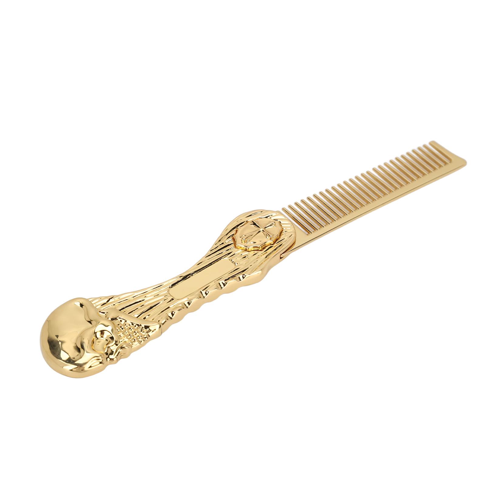 

Foldable Hairstyling Brush Zinc Alloy Prevent Static Oil Hair Comb Hairdressing Comb