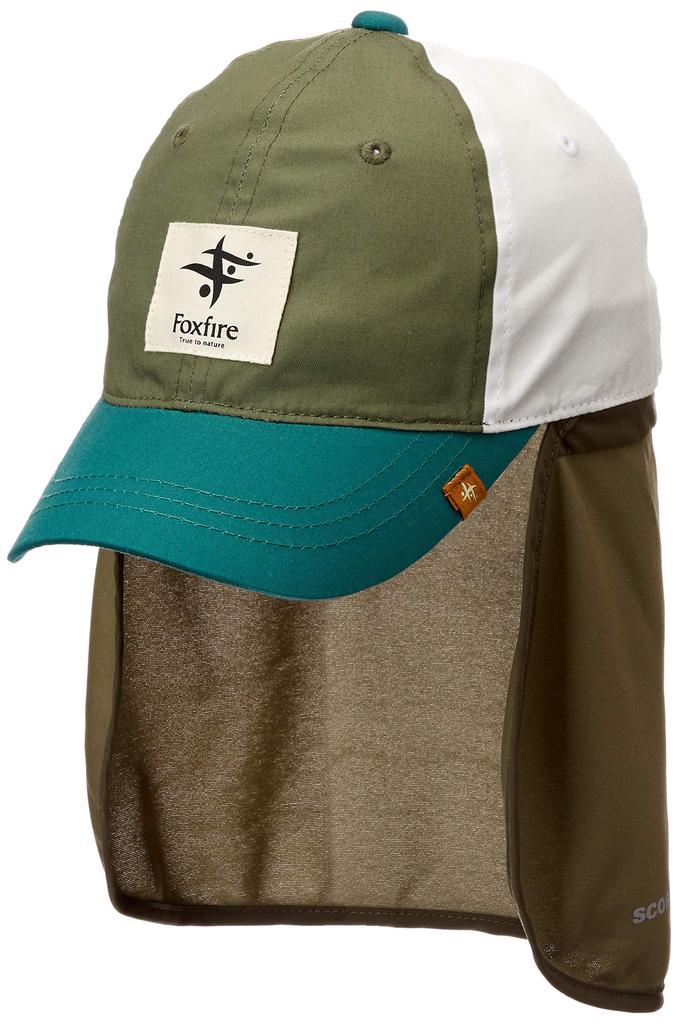 Foxfire Insect Repellent Cap by Scolon, SC Kids Aquaguard Cap, Olive, Japan, Size M (equivalent to Japanese size M)