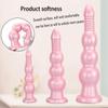 Silicone Threaded Ultra-Long Thick Anal Plug and Dilator for Women - Wearable Fake Penis Sex Toy