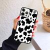 White Black Cow Phone Case for iPhone 17 Air 16 Coque 15 14 12 13 PLUS 11 PRO MAX Back Cover Fundas Shell