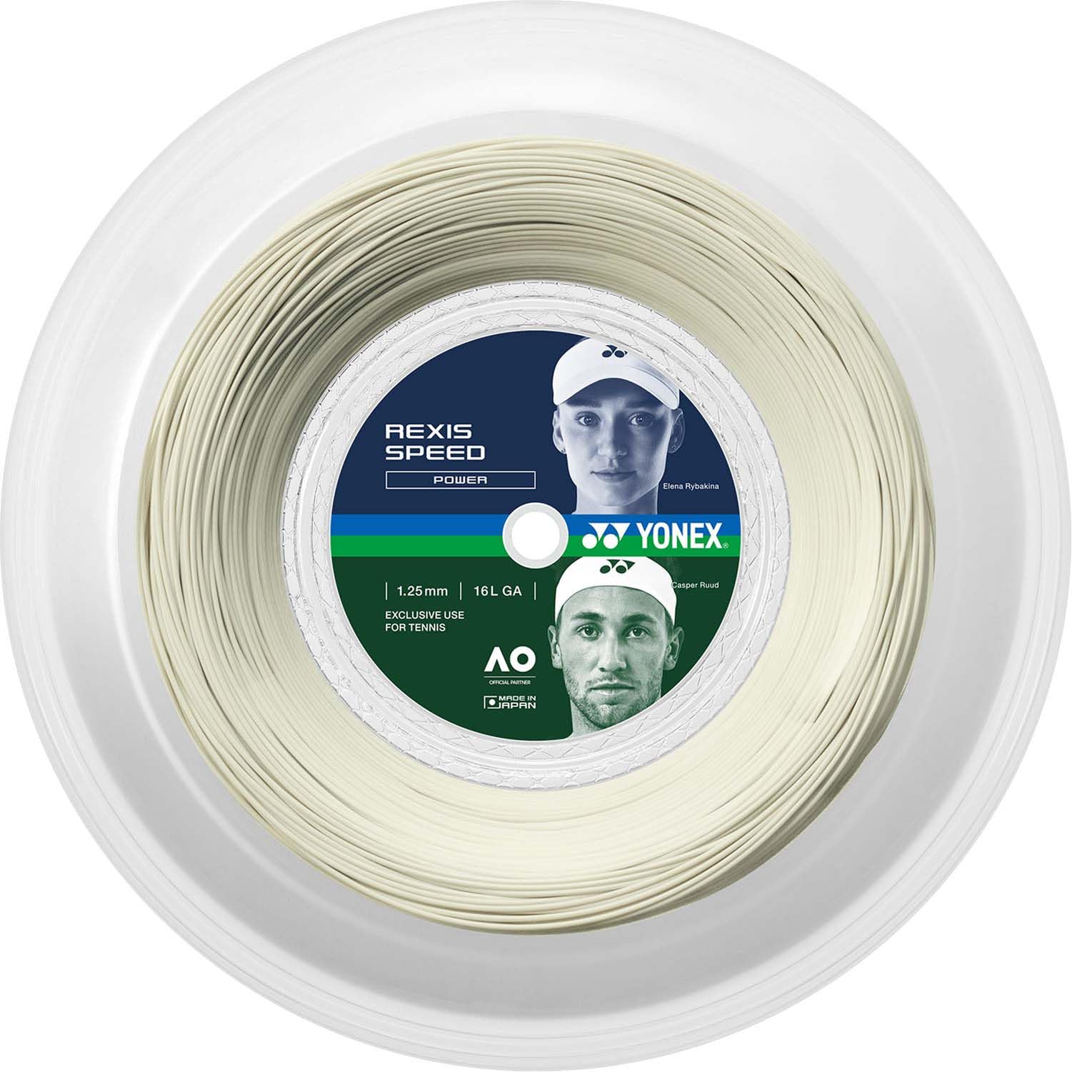 YONEX REXIS SPEED 125 1.25mm TRSP125R2 tennis string white белый
