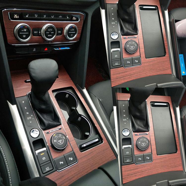 Carbon Fiber Interior Stickers for 2017-2020 Volkswagen Teramont Gear Shift Decor