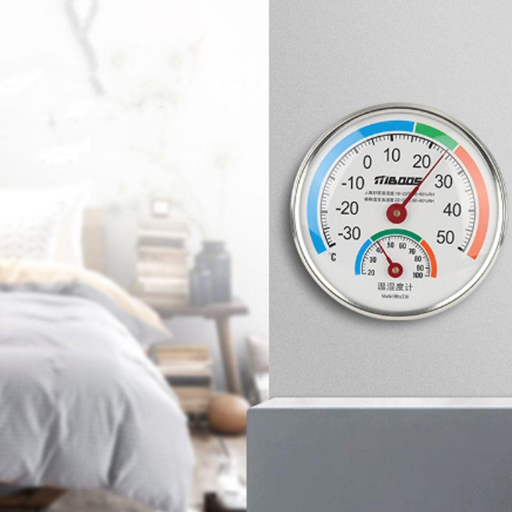 Wall Mount Hygrothermograph Battery-Free Temperature Hygrometer Analog Temperature  Laboratory