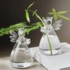 Transparent Angel Vase Crystal Glass Vase Flower Arrangement  Hydroponic Container Home Decoration