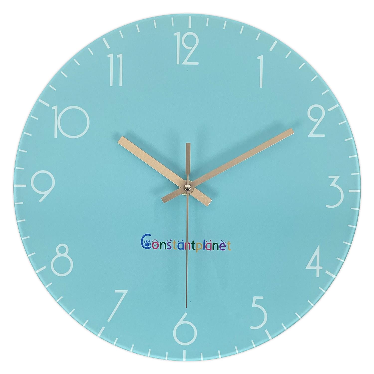 High-Standard-Quality Casual High-Quality Lake High-Quality Blue High-Quality Pattern High-Quality Tempered High-Quality Glass High-Quality Wall (as the picture,12 Inch)