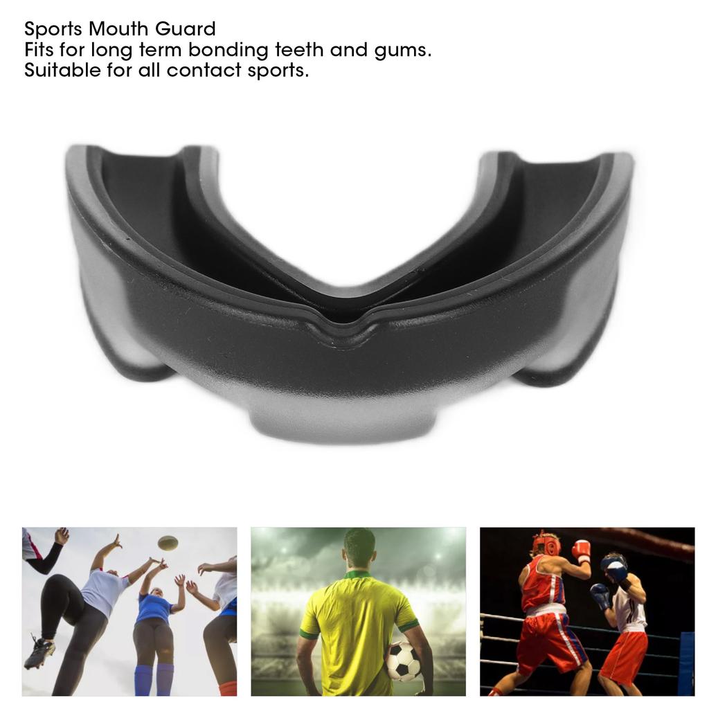 Double Colour Teeth Guard Basketball Sports Taekwondo Boxing Teeth  or Guard with Case for Adults