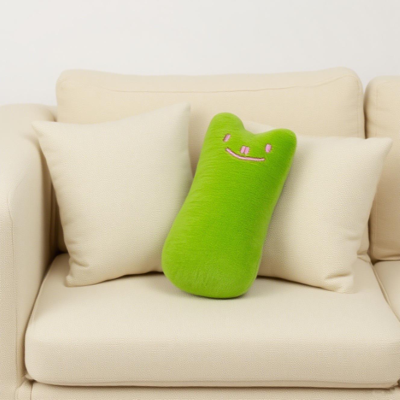 

Interactive Bite-Resistant Plush Crinkle Toy for Kitten Teething and Self-Play 9.5CM зелёный