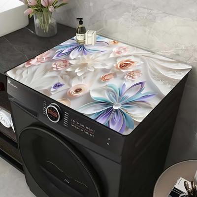 1Pcs Rubber Drying Mat With Floral Print For Coffee Shop Restaurant Kitchen Carpet Tableware Durable Diatom Mud Table Mat Pet Mat Coffeeware