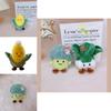 Veggie Plush Keychain White Cabbage Broccoli Corn And More