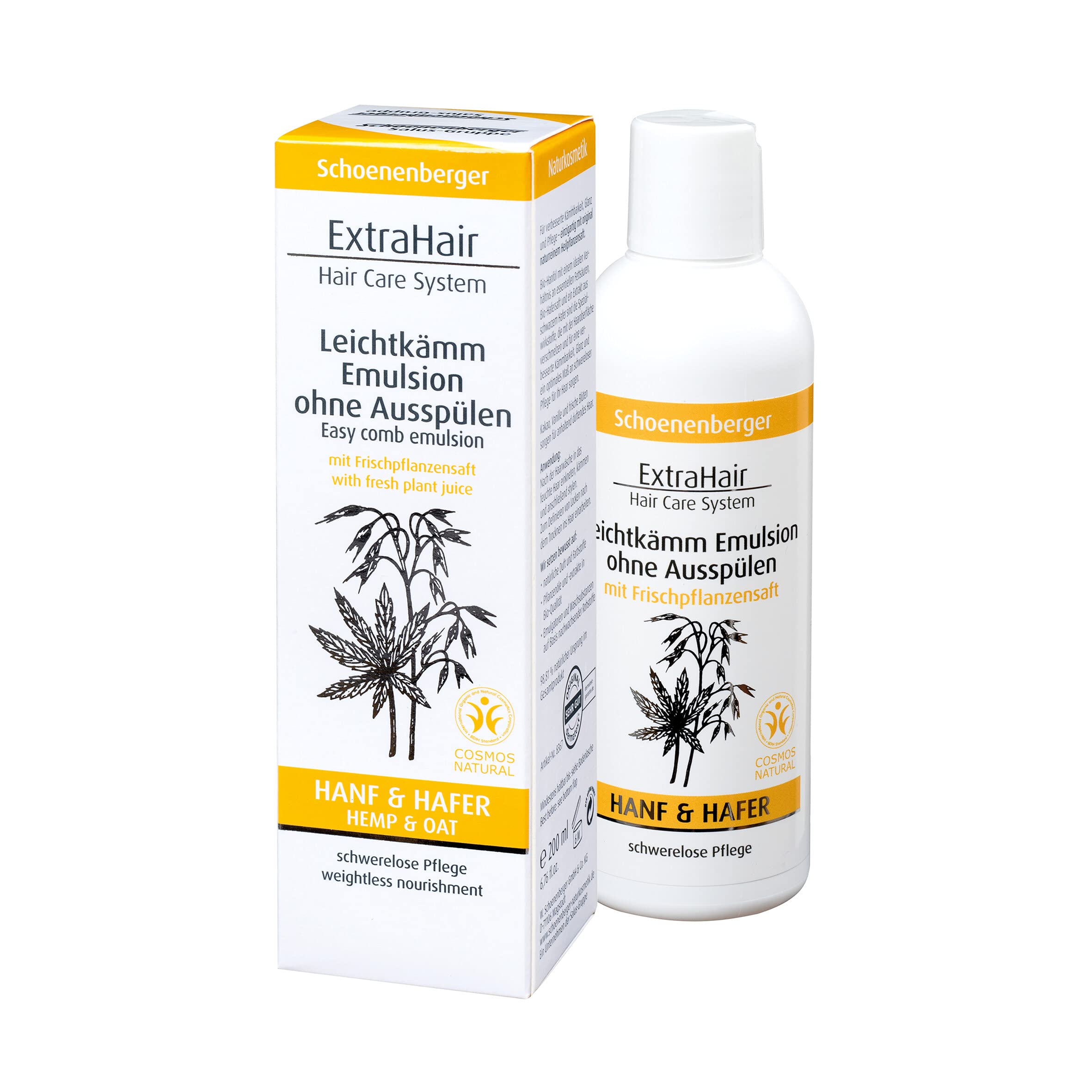 

Schoenenberger Light Comb Emulsion 200 мл Treatment Hemp Oil Oats Black Oats Non-Rinse [Оригинальный продукт]