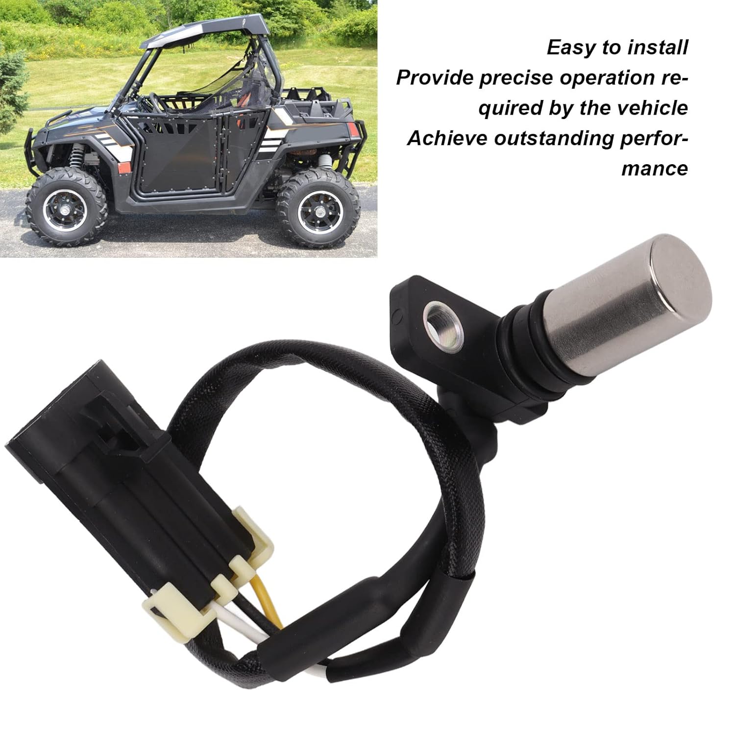 Crank Position Sensor, Fydun Metal 2410720 Car Crankshaft Position Sensor Replacement for Polaris 800 EFI 2011‑2014