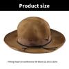 Wool Homburg Panama Hat Exotic Maillard for Women Men Photo Props Western for Men Women Unisex Wear Headwear
