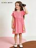 European and American Style Cartoon Girls' Short-Sleeve Summer Dress