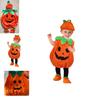 Leuchtend orangefarbenes Kürbis-Kostüm für Kinder Halloween-Feier-Veranstaltungen