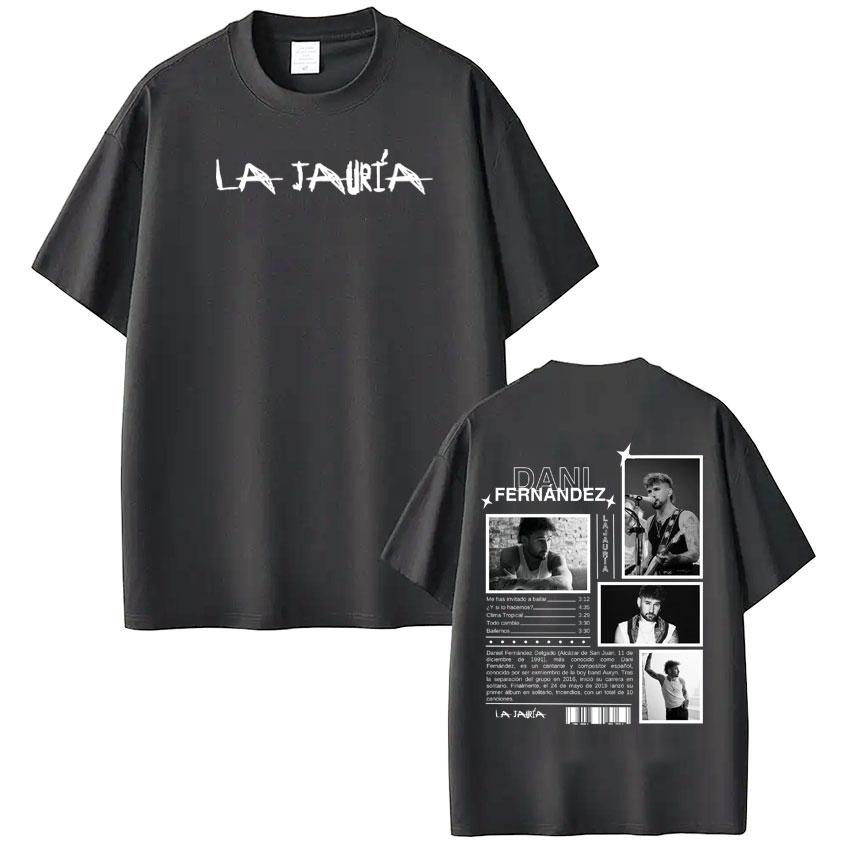 

Rapper Dani Fernandez Album Tour Print Tshirt Unisex Women Hiphop Tshirts Shortsleeved Loose Casual Cotton Tshirts Streetwear 4XL