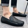 Realheren Mode Loafer Herren Kunstleder Freizeit Slipper Schuhe Fahr Moccasins Flach Bequem Große Größe 47 48