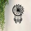 Bohemian Dreamcatcher Wall Hanging with Feathers Flowers for Indoor Outdoor Decor Gift