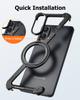 Oatsbasf Magsafe Metal Frame for Samsung Galaxy S25 Edge Phone Case with Stand 360° Rotatable Phone Case for Samsung Galaxy A56