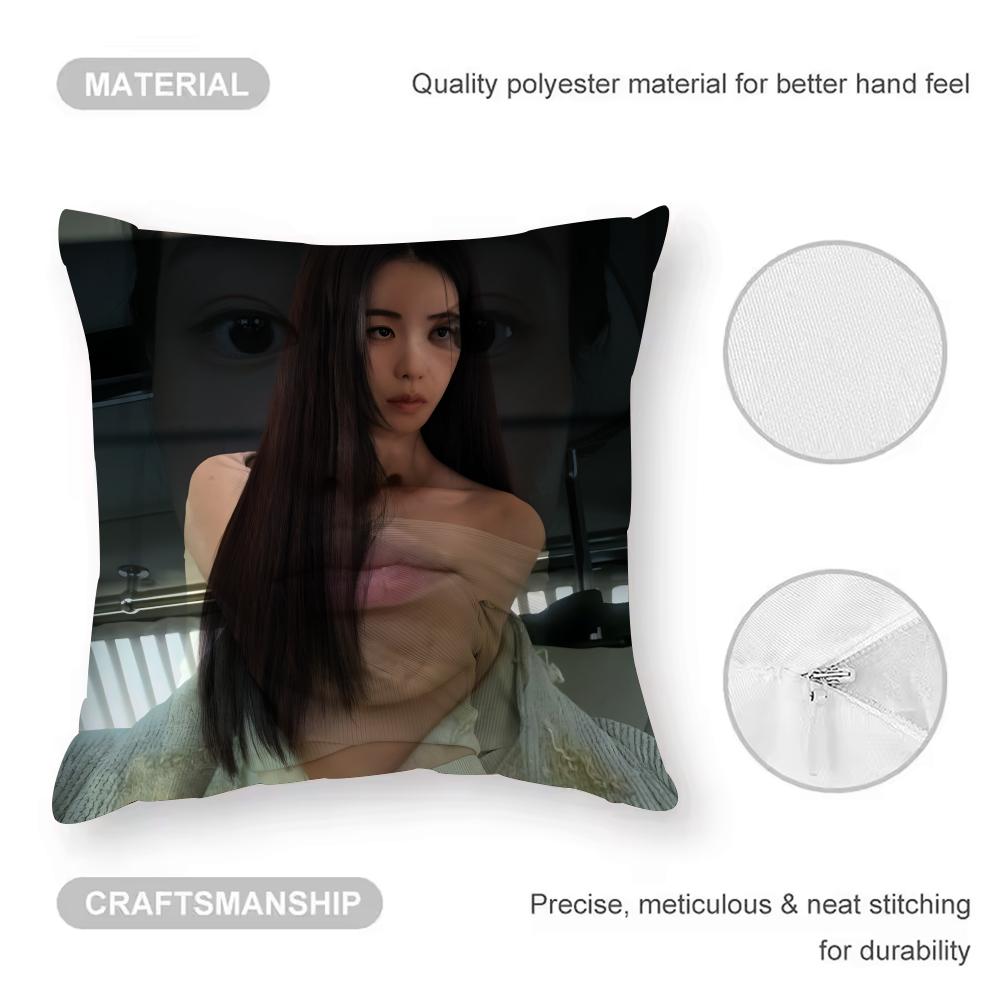 Lim Jiyeon Actress Cushion Cover Pattern Printed Pillowcase For Living Room Sofa Cushion Cover & Bedroom Decor