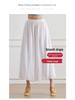 Women's White High Waist Chiffon Dance Pants - Wide Leg, Flowy, Modern Performance Wear