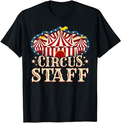Camiseta unisex Personal de circo Camisa de fiesta de circo Personal de circo